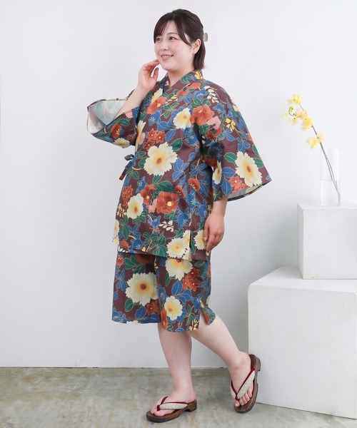 KYOETSU（京越） 浴衣 「大きいサイズ」リラックスタイムを楽しむ