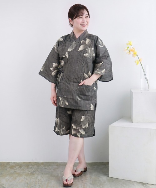 KYOETSU（京越） 甚平 浴衣 「大きいサイズ」リラックスタイムを楽しむ