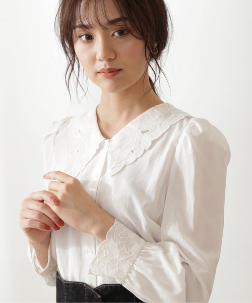 「PROPORTION BODY DRESSING」 長袖ブラウス MEDIUM ホワイト レディース_画像2