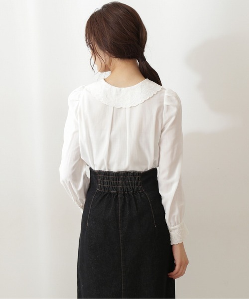 「PROPORTION BODY DRESSING」 長袖ブラウス MEDIUM ホワイト レディース_画像3