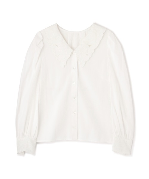 「PROPORTION BODY DRESSING」 長袖ブラウス MEDIUM ホワイト レディース_画像8