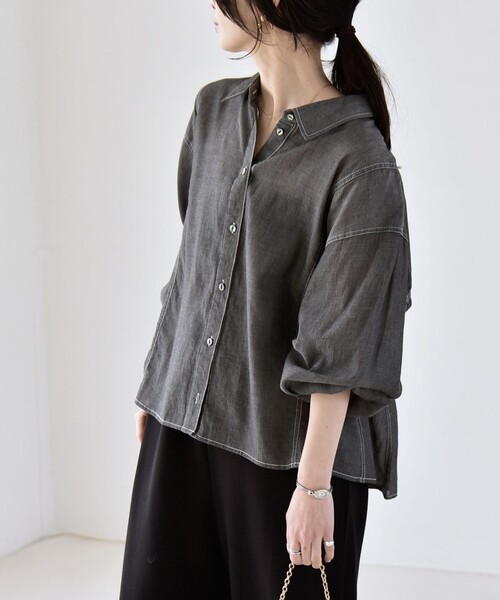 「quaranciel」 長袖シャツ ONE SIZE ブラック レディース_画像5