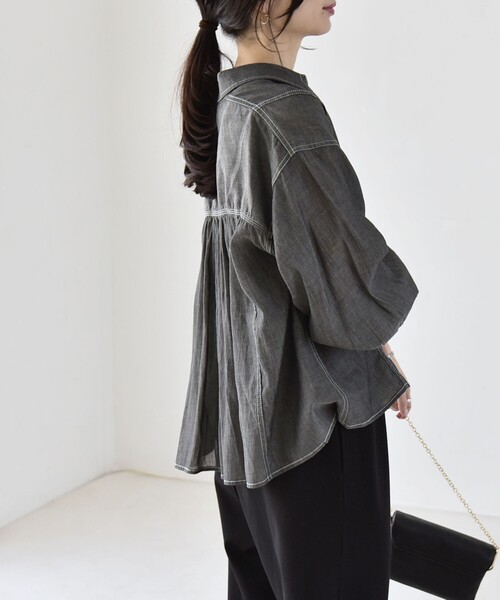 「quaranciel」 長袖シャツ ONE SIZE ブラック レディース_画像8