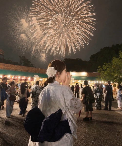 浴衣 4wayワンピース浴衣と帯(兵児帯)の2点セット！ 着付け不要 しわ
