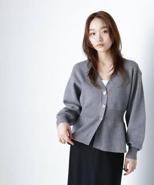 「NATURAL BEAUTY BASIC」 ニットカーディガン FREE イエロー レディース_画像4
