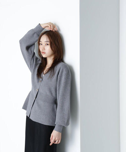 「NATURAL BEAUTY BASIC」 ニットカーディガン FREE イエロー レディース_画像6