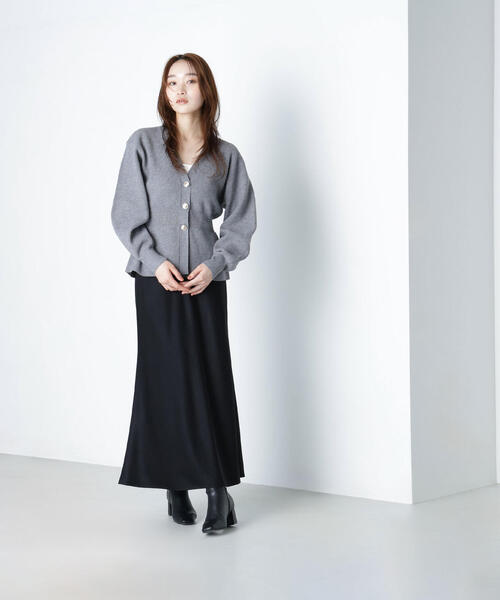 「NATURAL BEAUTY BASIC」 ニットカーディガン FREE イエロー レディース_画像7