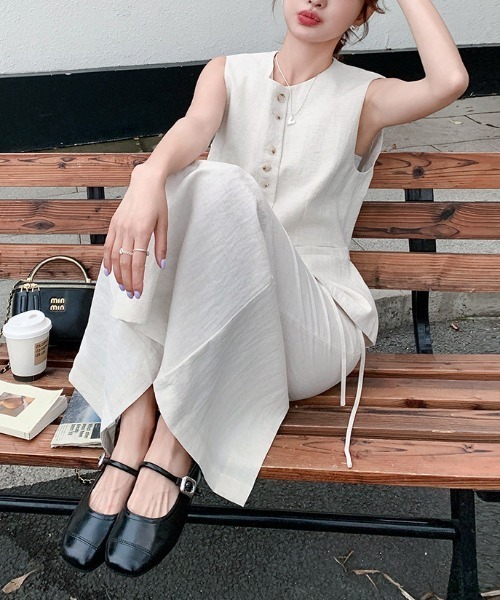 FAVORITO セットアップ シングルブレストベストスカートセットアップ