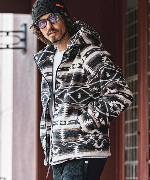 felkod（フィルコッド） パーカー mpa4152- Ortega Pattern Fleece