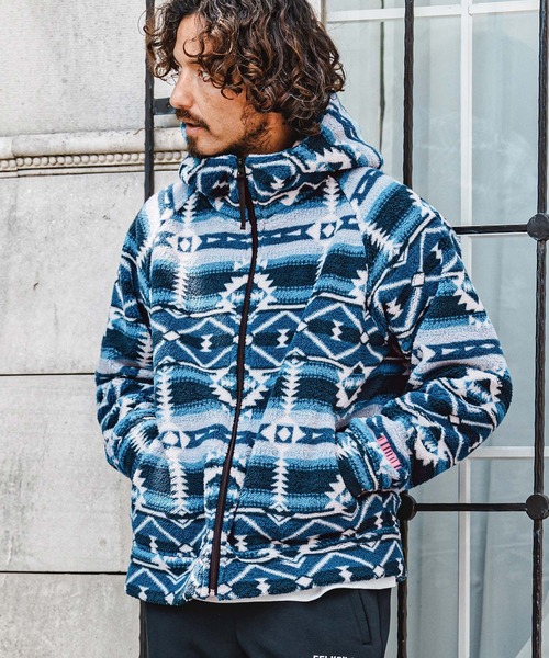 felkod（フィルコッド） パーカー mpa4152- Ortega Pattern Fleece