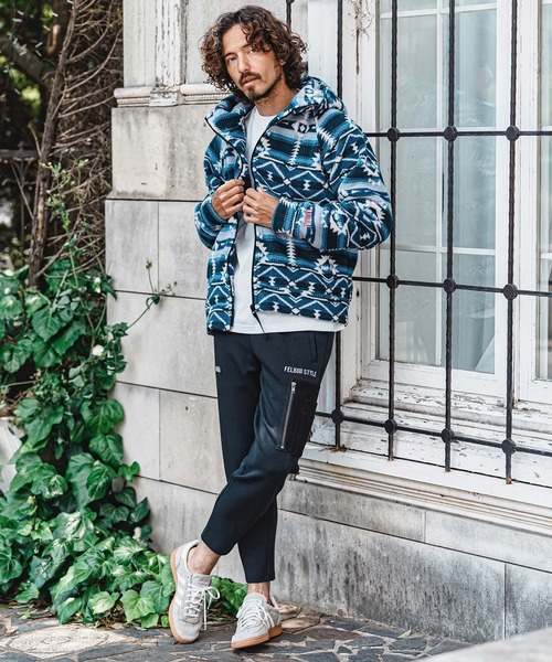 felkod（フィルコッド） パーカー mpa4152- Ortega Pattern Fleece
