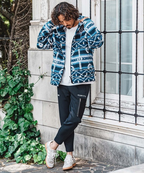 felkod（フィルコッド） パーカー mpa4152- Ortega Pattern Fleece