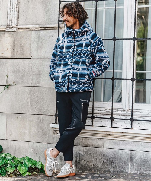 フーデッドパーカー felkod（フィルコッド） パーカー mpa4152- Ortega Pattern Fleece