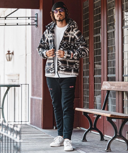 フーデッドパーカー felkod（フィルコッド） パーカー mpa4152- Ortega Pattern Fleece