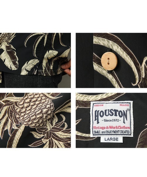 HOUSTON（ヒューストン） シャツ 41351 ALOHA SHIRT（PINEAPPLE