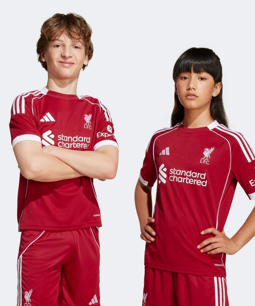  アディダス リバプール ユニフォーム Tシャツ ゲームシャツ adidas（アディダス） adidas tシャツ キッズ リバプールFC 25/26