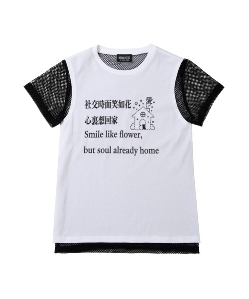 MOMENTEL グラフィック 半袖 Tシャツ momentel jewelry tシャツ 半袖 MOMENTEL/モーメンタル/GO! Home Mesh