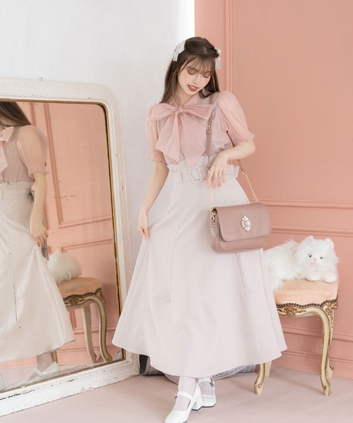 「DearMyLoveRose」 半袖ブラウス MEDIUM オフホワイト レディース_画像7