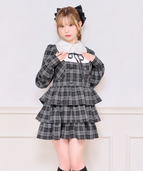 「apres jour」 長袖ワンピース X-LARGE ホワイト系その他 レディース_画像2