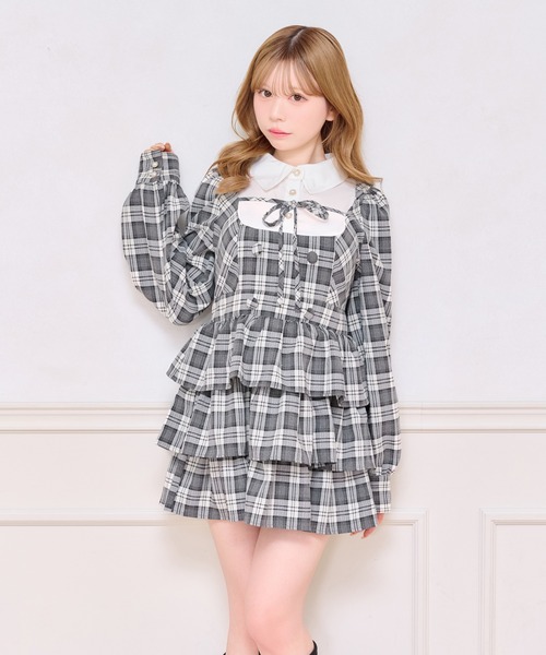 「apres jour」 長袖ワンピース X-LARGE ホワイト系その他 レディース_画像5