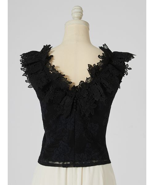 SNIDEL（スナイデル） tシャツ フリルカラーカットレースTOPS