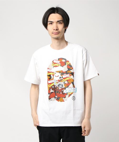 【のグラフィ】 tシャツ Tシャツ BAPE MARVEL CAMO ROCKET RACCOON TEE M ZOZOTOWN PayPayモール店 - 通販 - PayPayモール るビジュア