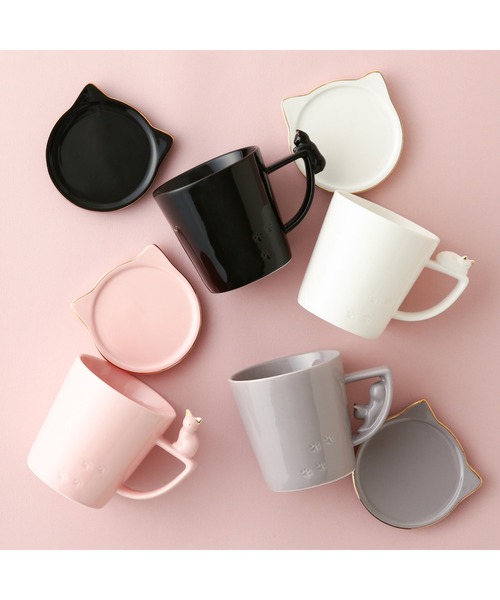 Francfranc（フランフラン） タンブラー キャット フィギュア マグ