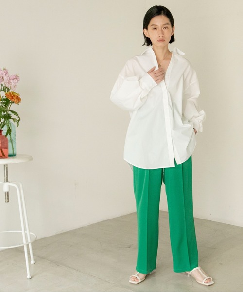 パンツ スラックス 【新色追加】ハイウエストセンタープレススラックスパンツ|ZOZOTOWN |22