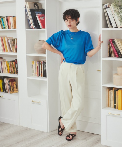 パンツ スラックス 【新色追加】ハイウエストセンタープレススラックスパンツ|ZOZOTOWN |08