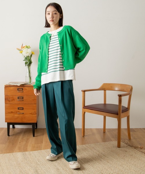 パンツ スラックス 【新色追加】ハイウエストセンタープレススラックスパンツ|ZOZOTOWN |20
