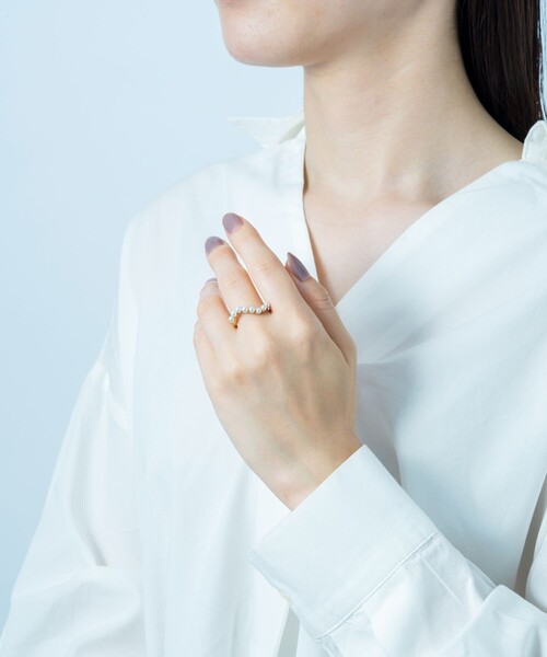 Jouete（ジュエッテ） 指輪 リング ウェーブ パール リング レディース