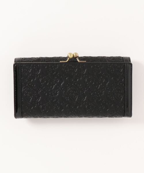 【極美品】ANNA SUI　ジェミニ　口金長財布　グリーン アナスイ ANNA SUI リーブル 口金二つ折り財布 （財布・コイン
