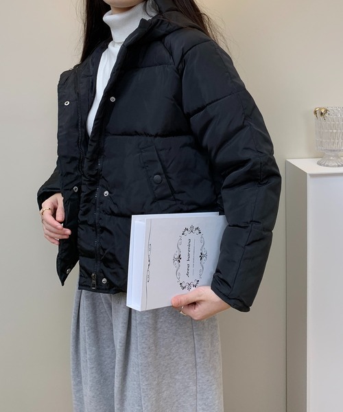 BLANC FICELLE ダウンコート ダウンジャケット ショート丈 中綿