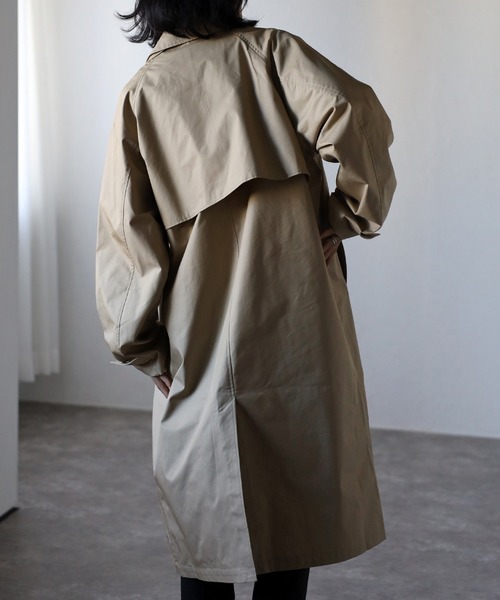 CREARE -LINO- ステンカラーコート コート 「2WAY」 オーバーサイズ