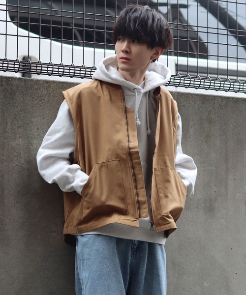 ベスト メンズ wide silhouette duck vest/ワイドシルエット ダック ベスト｜zozo｜17