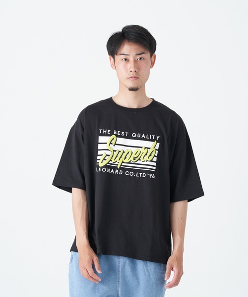 CORISCO tシャツ Tシャツ メンズ 発泡、刺繍 SUPERB 半袖BIG TEE