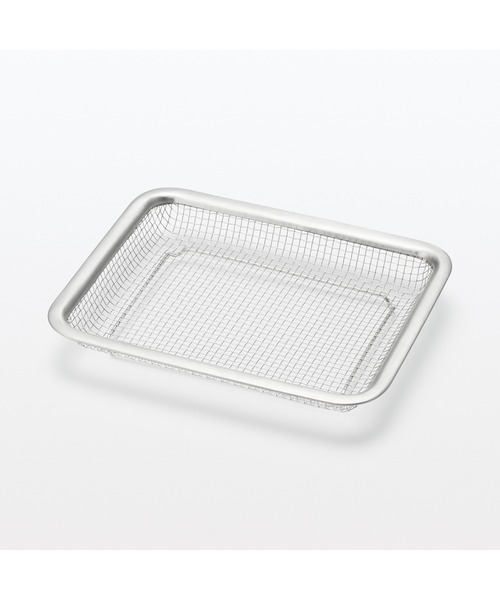 SHIN-ETSUステンレス製メッシュトレーセット 無印良品（MUJI） キッチン ステンレスメッシュトレー・小 約幅21