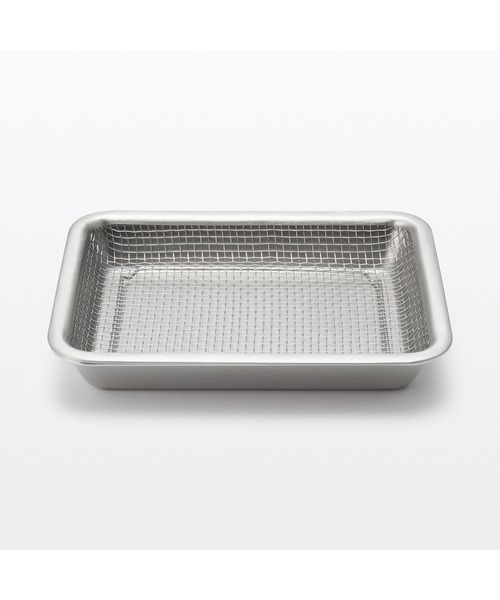 無印良品（MUJI） キッチン ステンレスメッシュトレー・小 約幅21