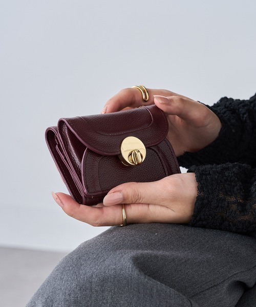 Hashibami（ハシバミ） 財布 「HASHIBAMI」ラウンドフォルム ミニ