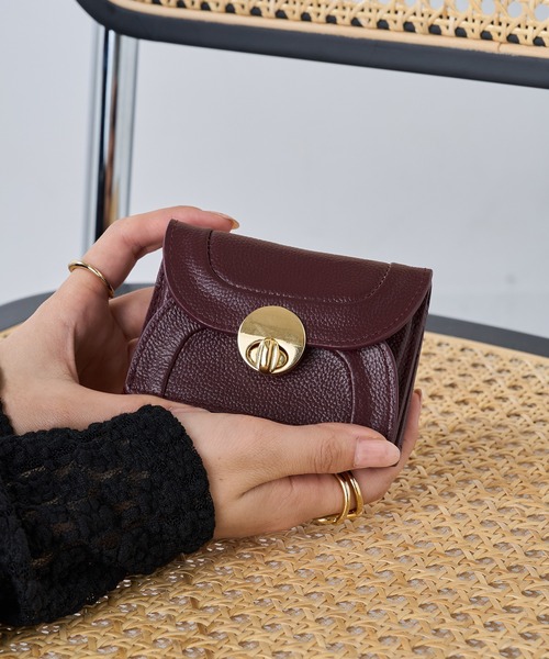 HASHIBAMI ハシバミ 財布 ラウンドステッチ Wフェイス ミニウォレット Hashibami（ハシバミ） 財布 「HASHIBAMI」ラウンドフォルム ミニ