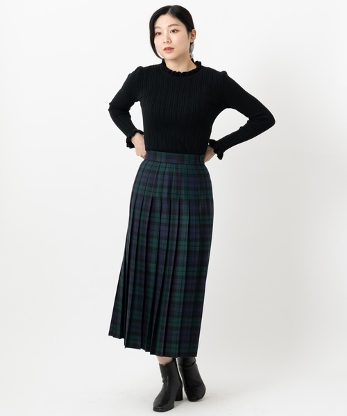 O'NEIL of DUBLIN ウール ロングスカート グリーン系 O'NEIL of DUBLIN（オニールオブダブリン） ロングスカート