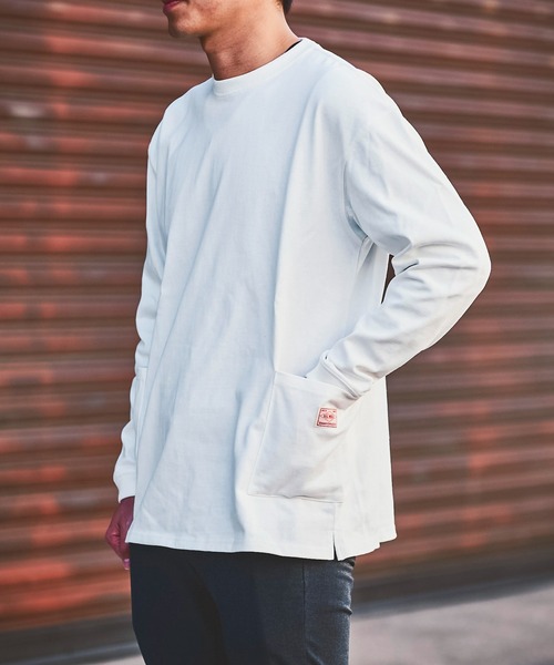 STONE ホワイト長袖Tシャツ XL ☆STONE ホワイト 長袖カットソー