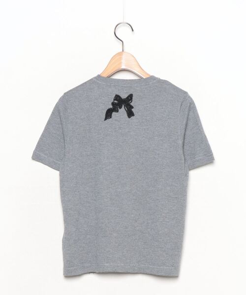 RED VALENTINO」 刺繍半袖ニット S グレー レディース : 79197672 