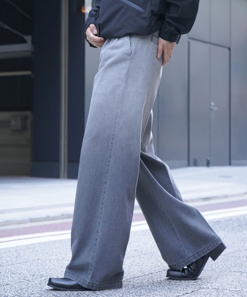 ジーンズ 「新色追加」24AW ヴィンテージメイク 箔デニム 