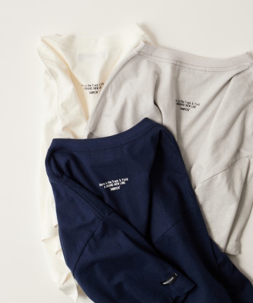 Americana×JEANS FACTORY半袖ショートTシャツ アメリカーナ Americana×JEANS FACTORY半袖ショートTシャツ アメリカーナ