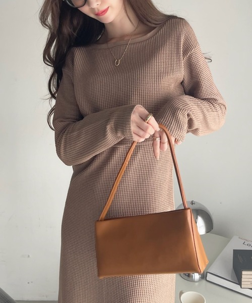 Ada. カーディガン 2pcs ワッフル ワンピース レディース : ZOZOTOWN