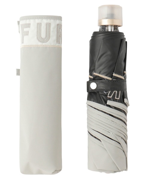 FURLA 折りたたみ傘 晴雨兼用折りたたみ日傘 カラーブロックロゴ