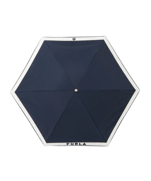 FURLA (フルラ) カラーブロック UV 晴雨兼用折りたたみ日傘 晴雨兼用折りたたみ日傘】フルラ (FURLA) カラーブロック＆ロゴ
