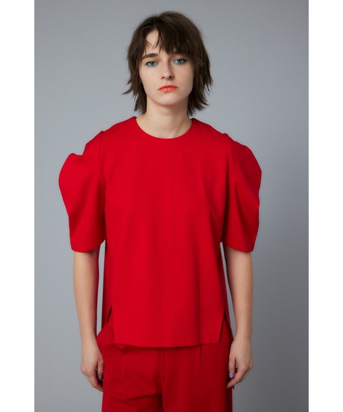 tシャツ Ponte balloon sleeve tops　ポンチバルーンスリーブトップス レディース