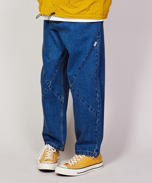 rehacer（レアセル） ジーンズ : Puch Panel Denim Pants / パッチ